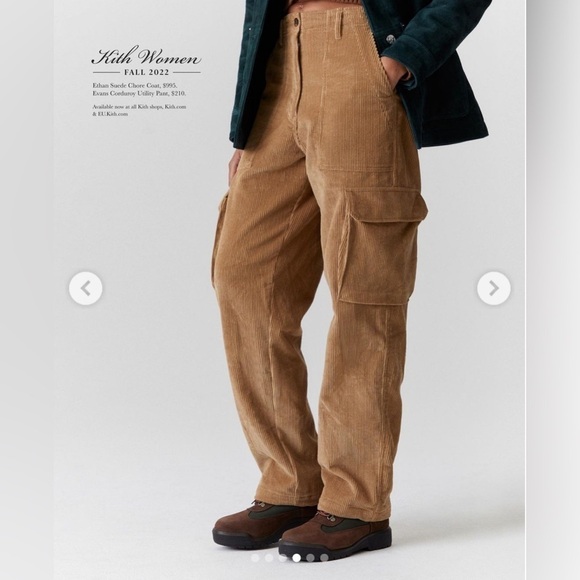 Kith Evans Corduroy Utility Relaxed Straight Leg Pants In Loft Brown - Picture 9 of 9